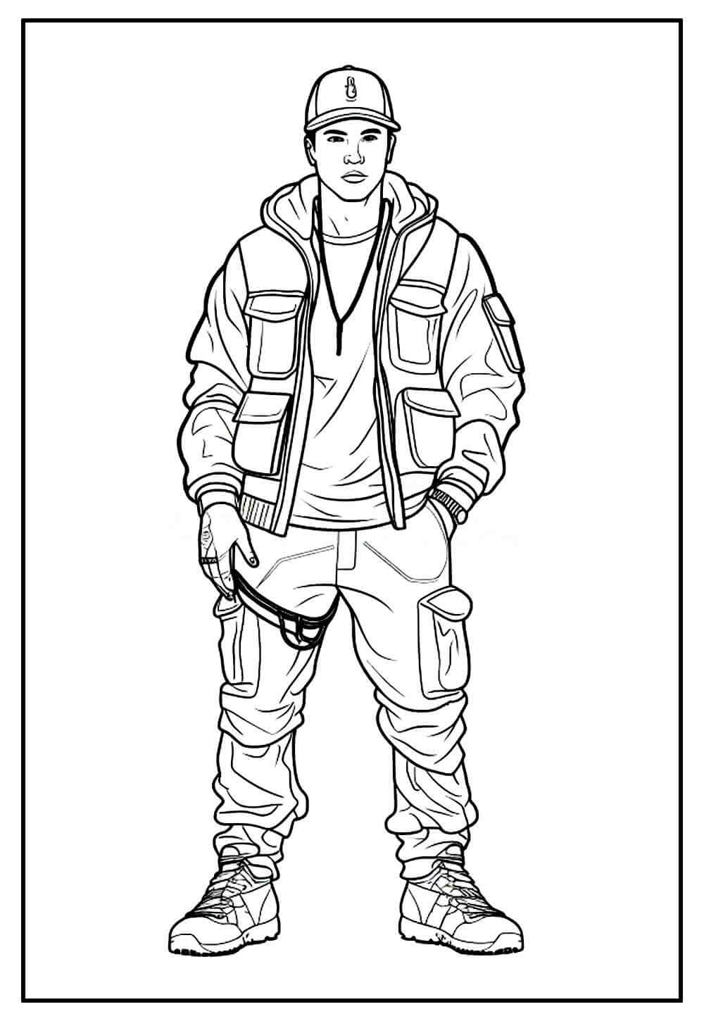 Desenho de Free Fire para imprimir