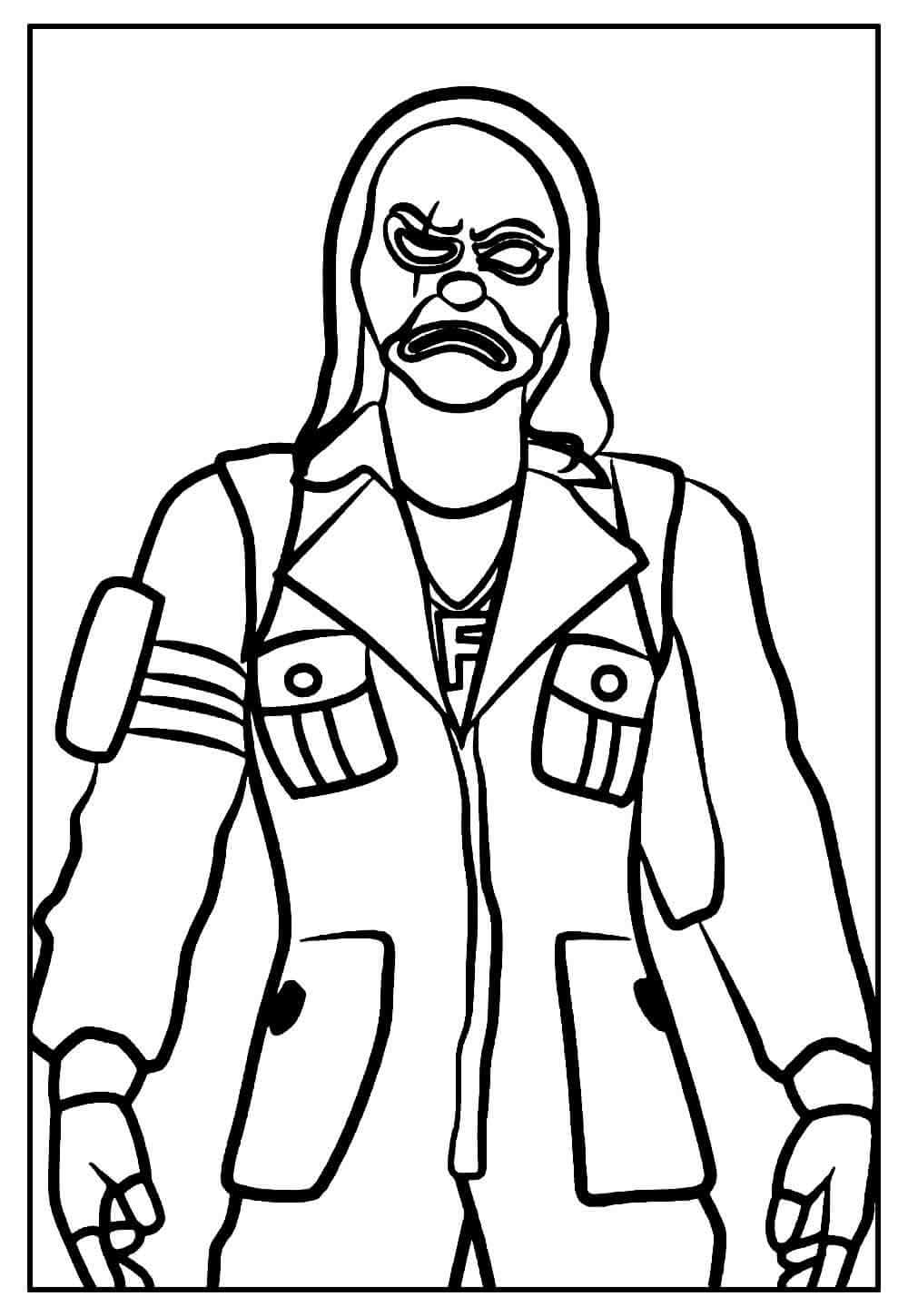 Desenho de Free Fire para imprimir