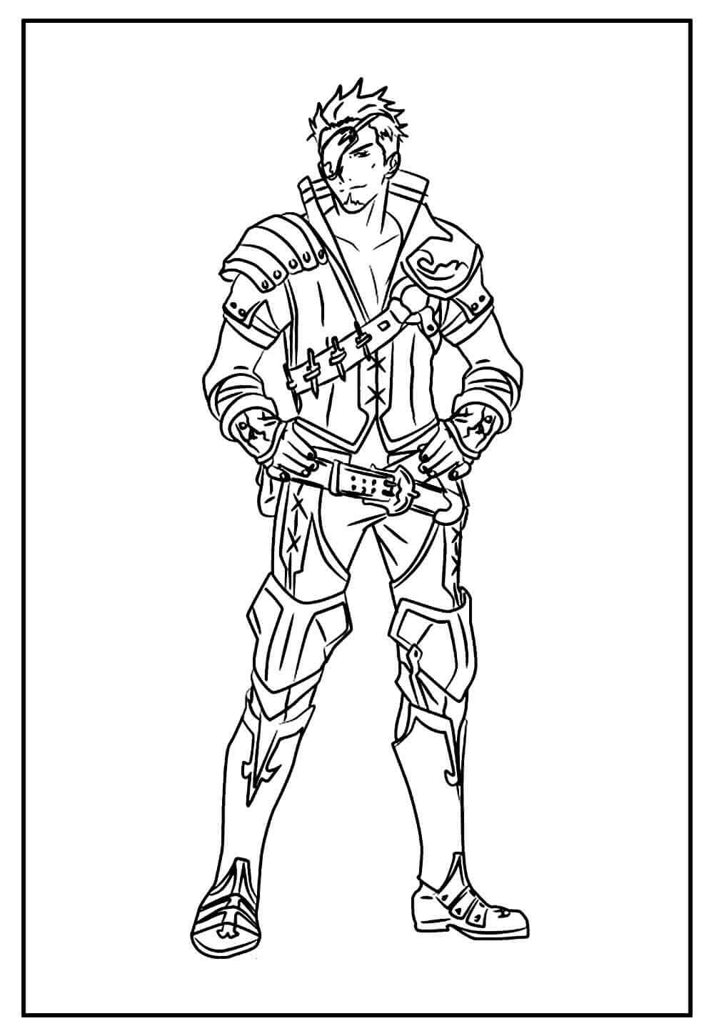 Desenho de Free Fire para imprimir