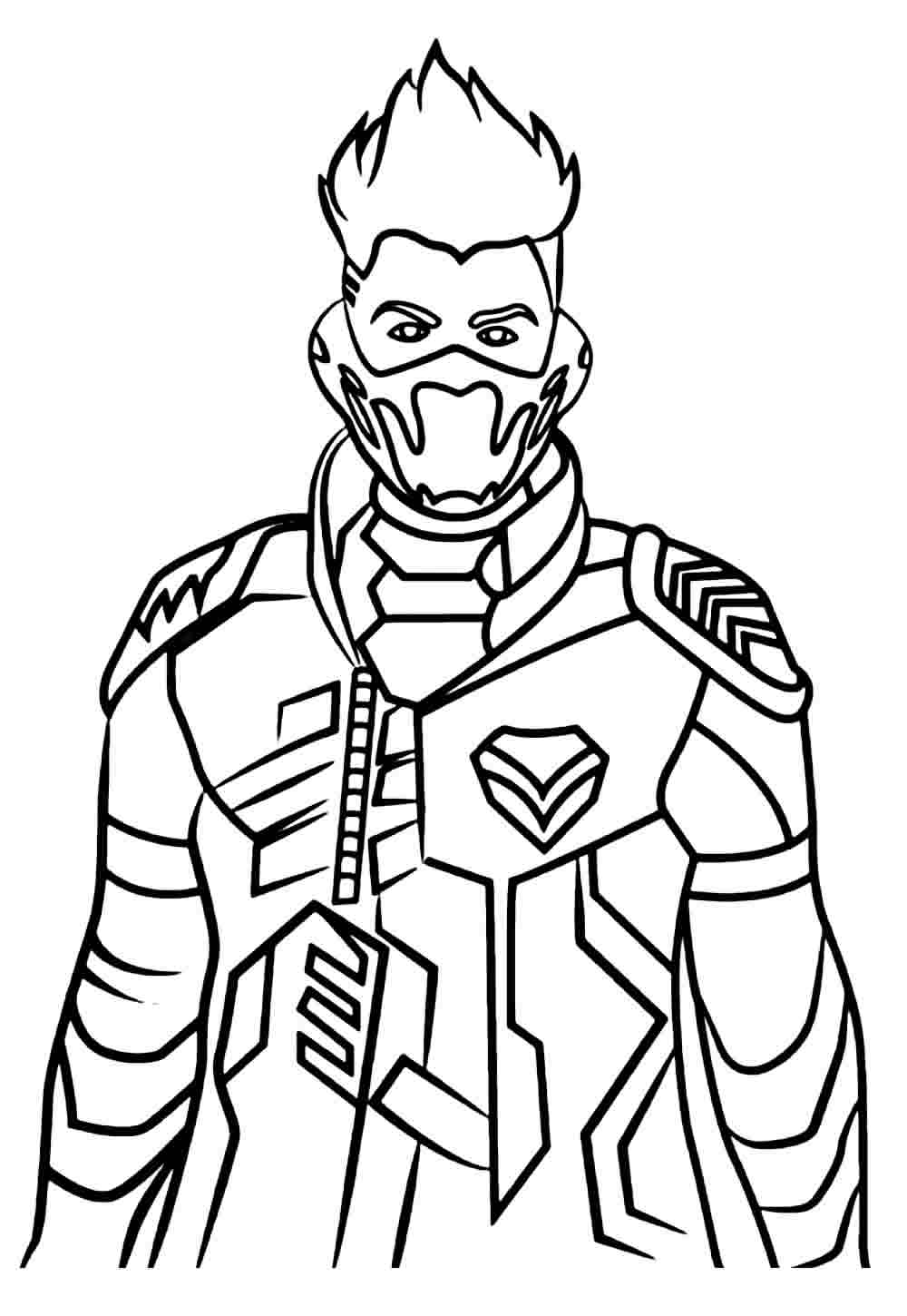 Desenho de Free Fire para imprimir