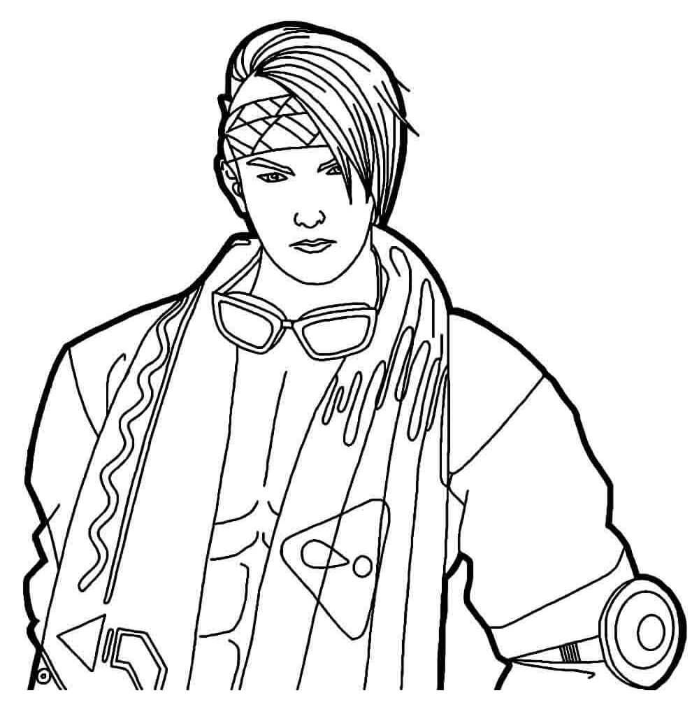 Desenho de Free Fire para imprimir