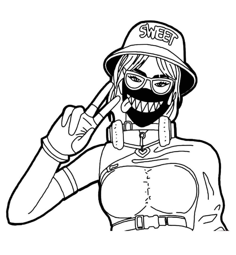 Desenho de Free Fire para imprimir