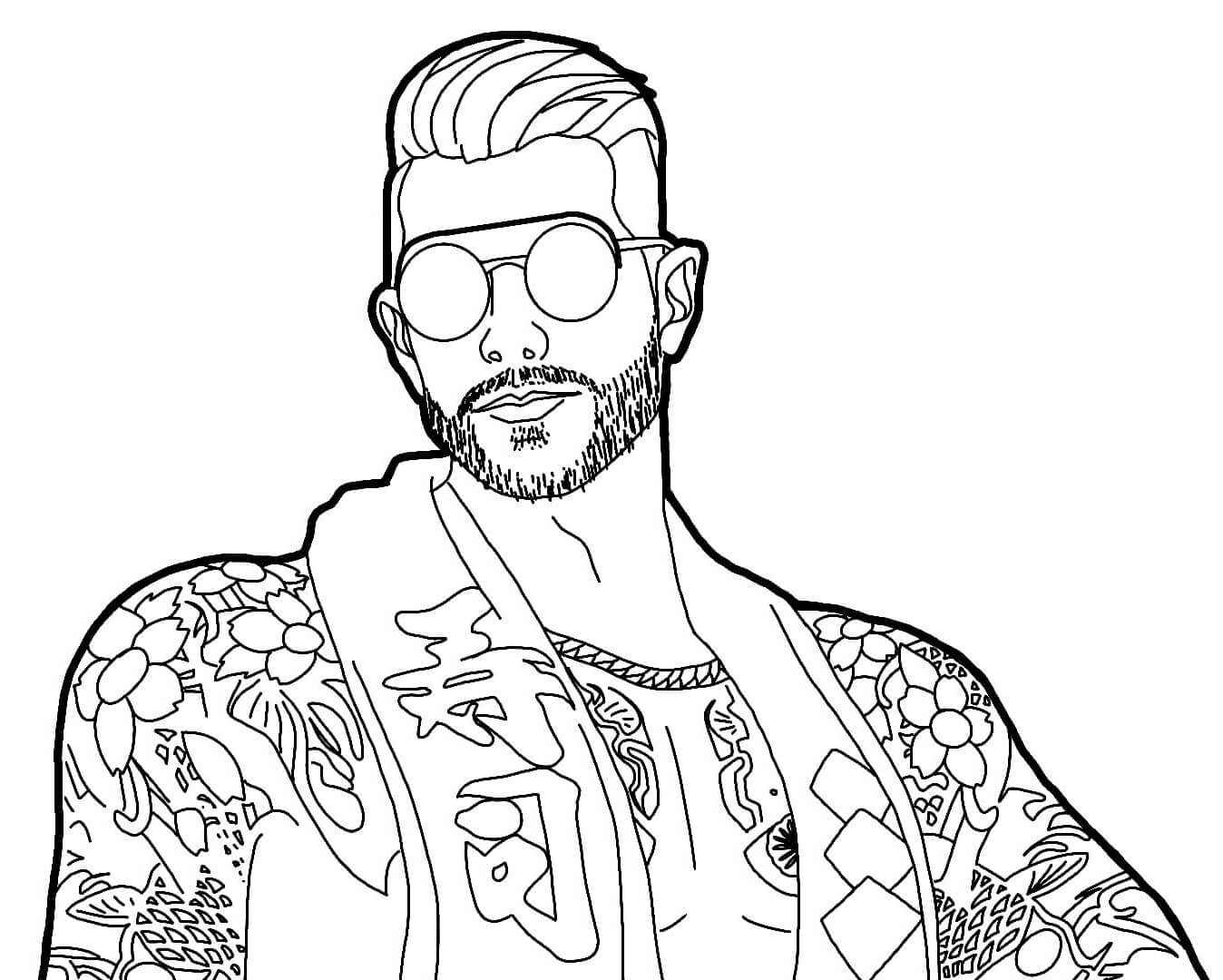 Desenho de Free Fire para imprimir