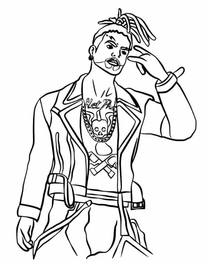 Desenho de Free Fire para imprimir