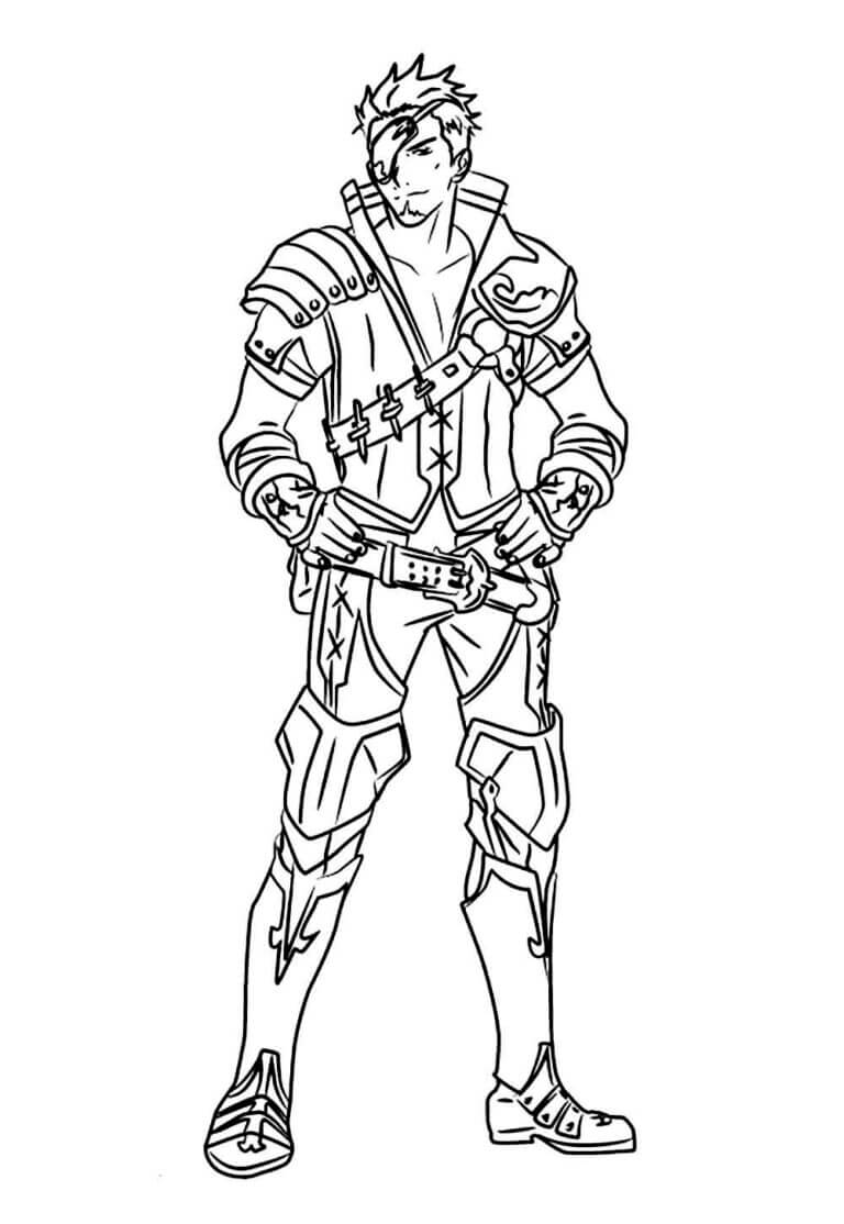 Desenho de Free Fire para imprimir