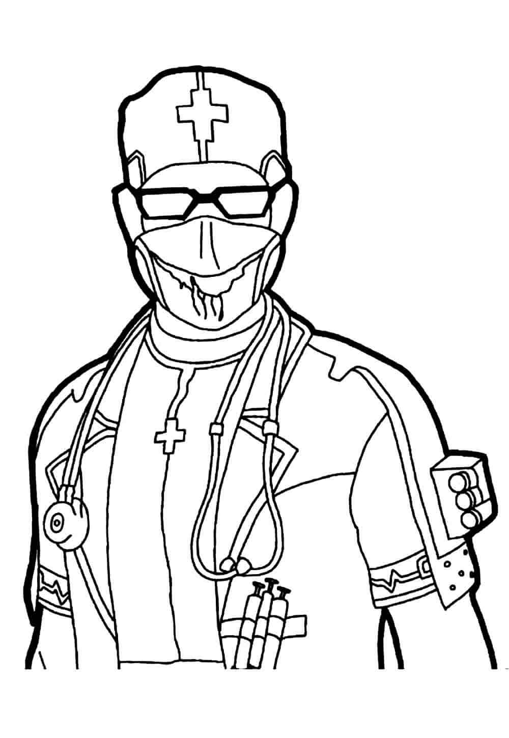 Desenho de Free Fire para imprimir