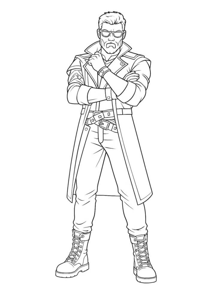 Desenho de Free Fire para imprimir