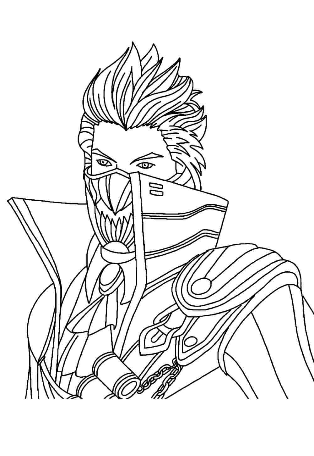 Desenho de Free Fire para imprimir