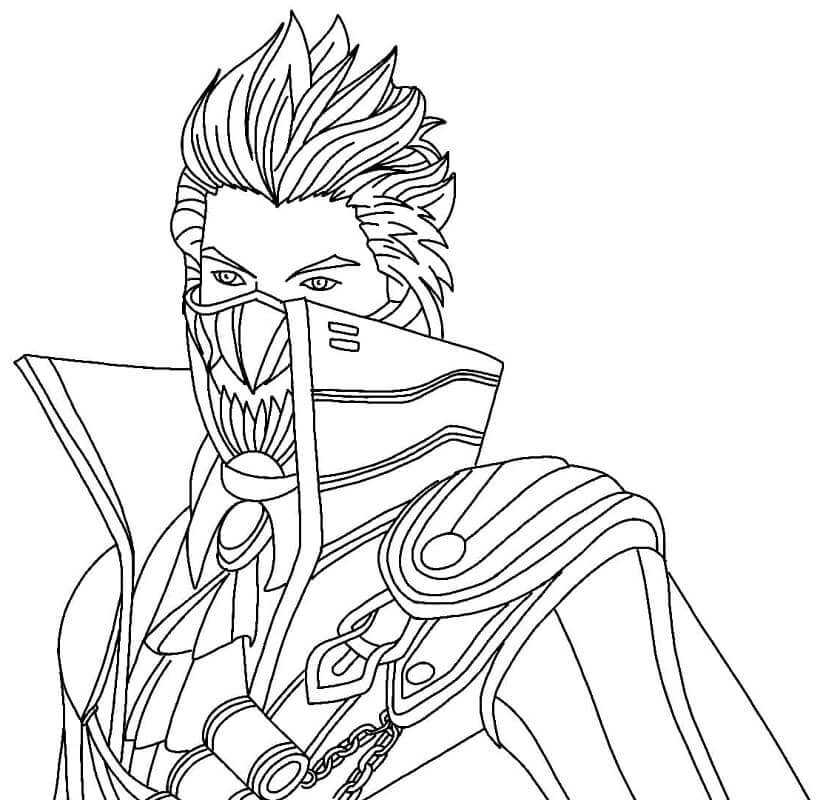 Desenho de Free Fire para imprimir