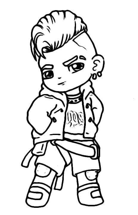Desenho de Free Fire para imprimir