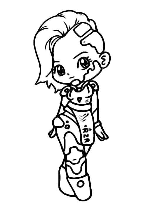 Desenho de Free Fire para imprimir