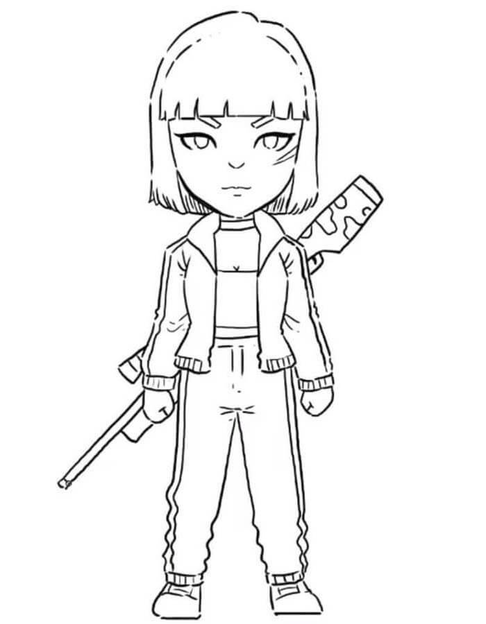 Desenho de Free Fire para imprimir
