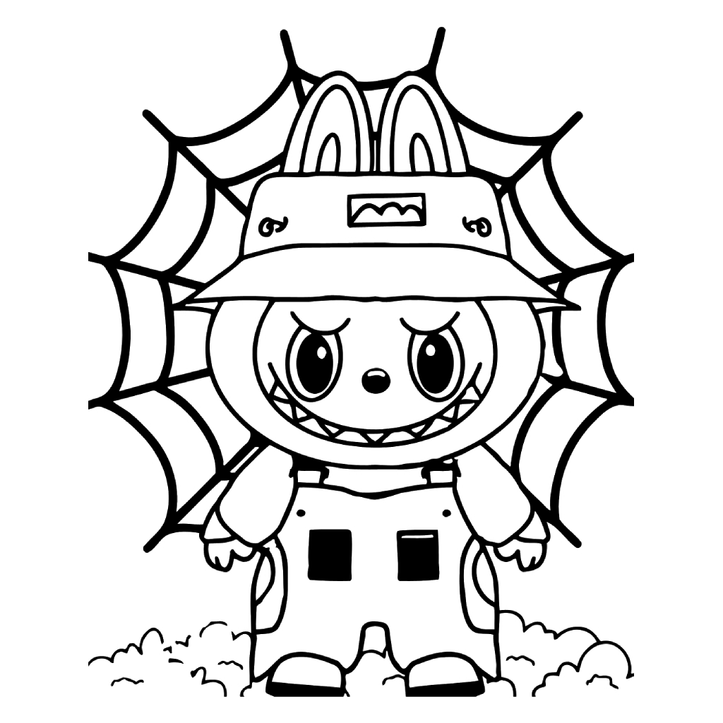Desenho de Labubu para imprimir