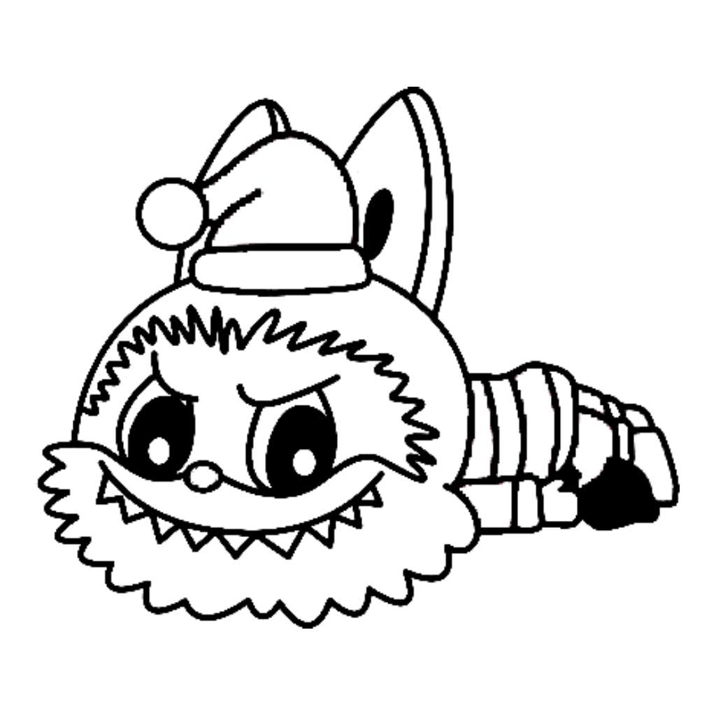 Desenho de Labubu para imprimir