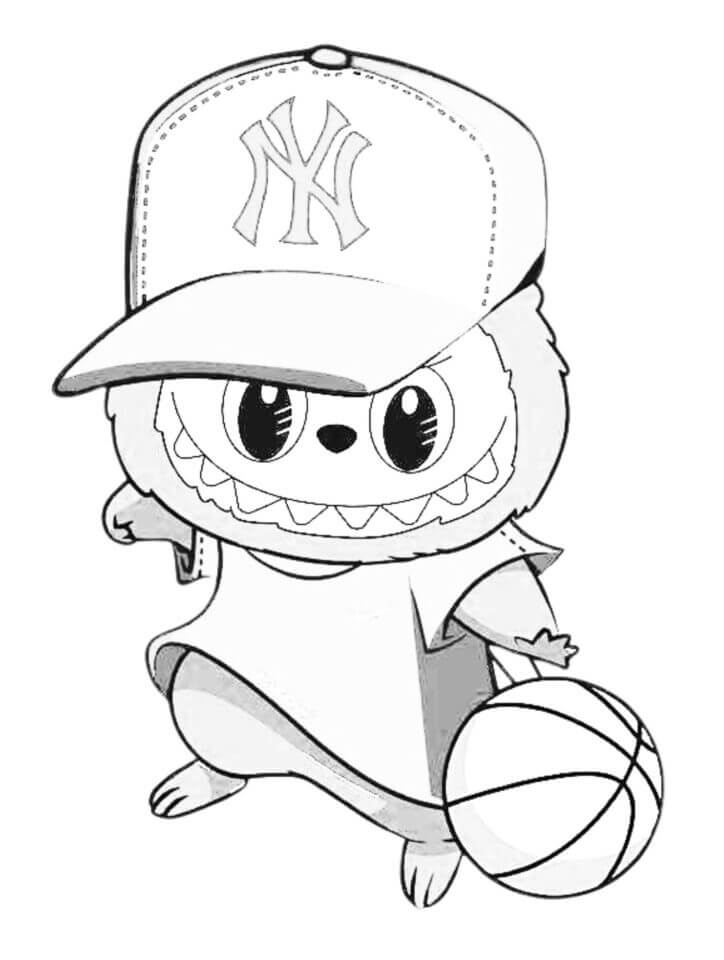 Desenho de Labubu para imprimir