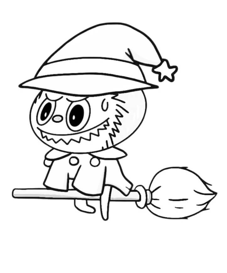 Desenho de Labubu para imprimir