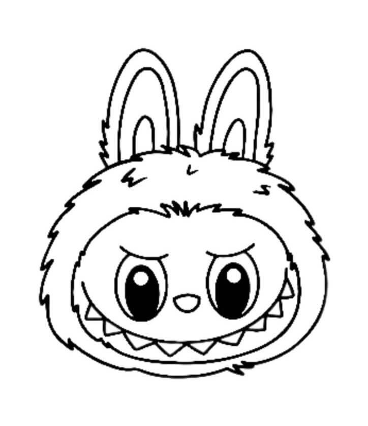 Desenho de Labubu para imprimir