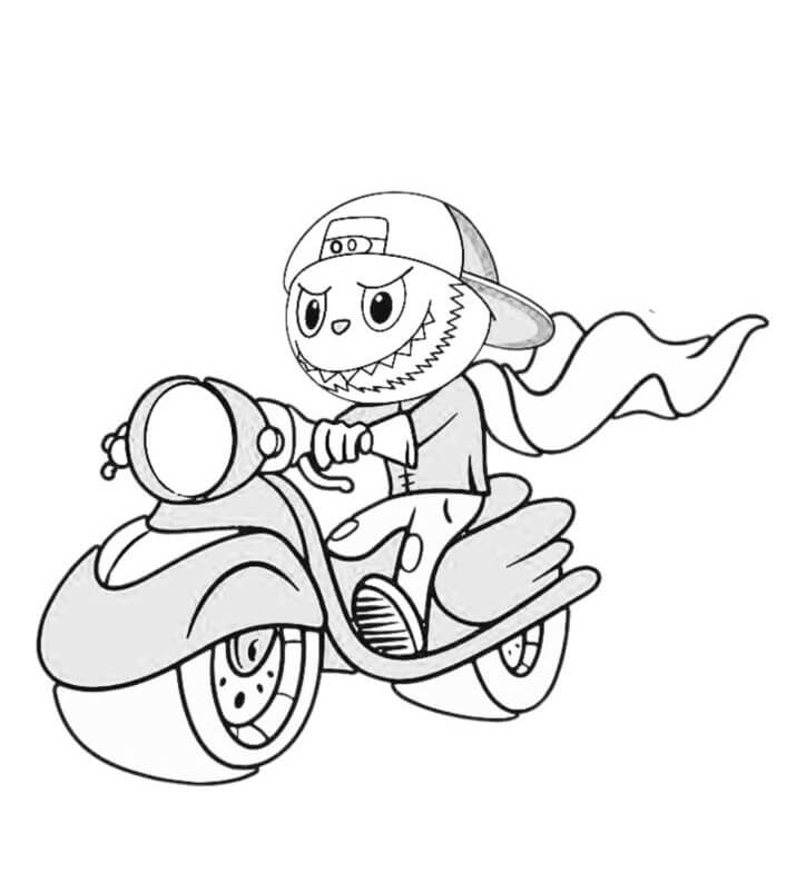 Desenho de Labubu para imprimir