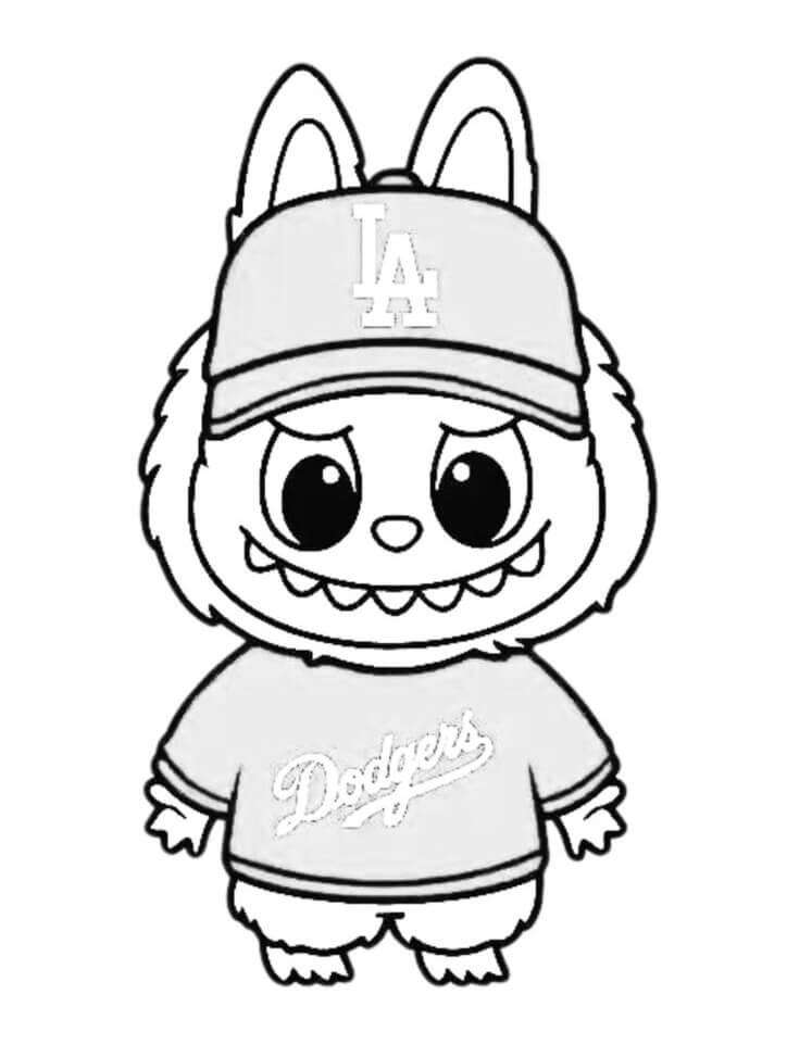 Desenho de Labubu para imprimir