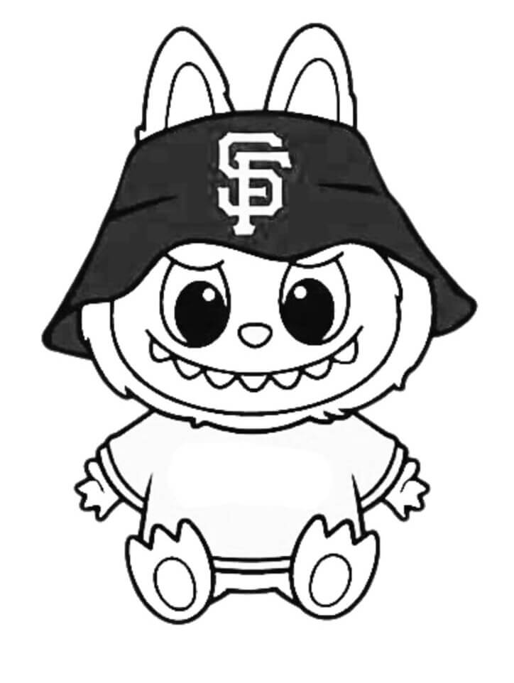 Desenho de Labubu para imprimir