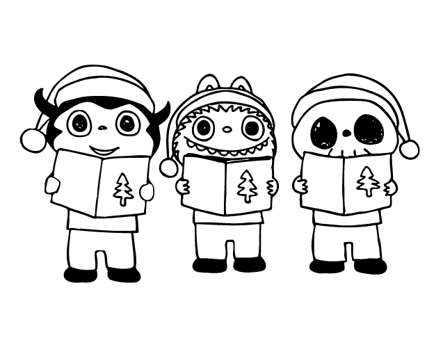 Desenho de Labubu para imprimir