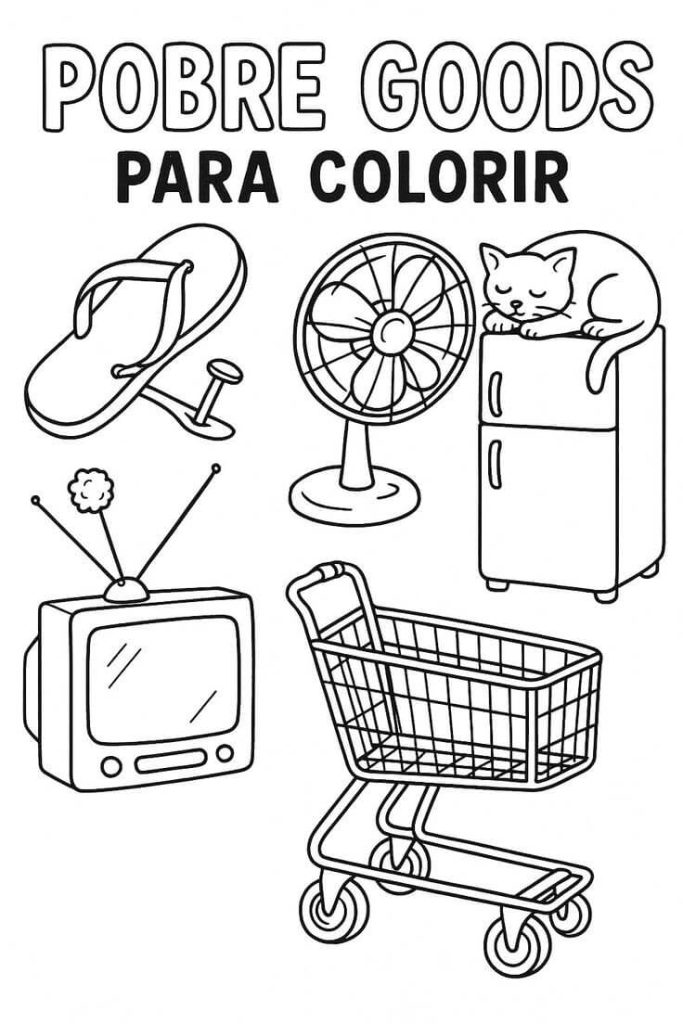 Desenho de Pobre Goods para imprimir