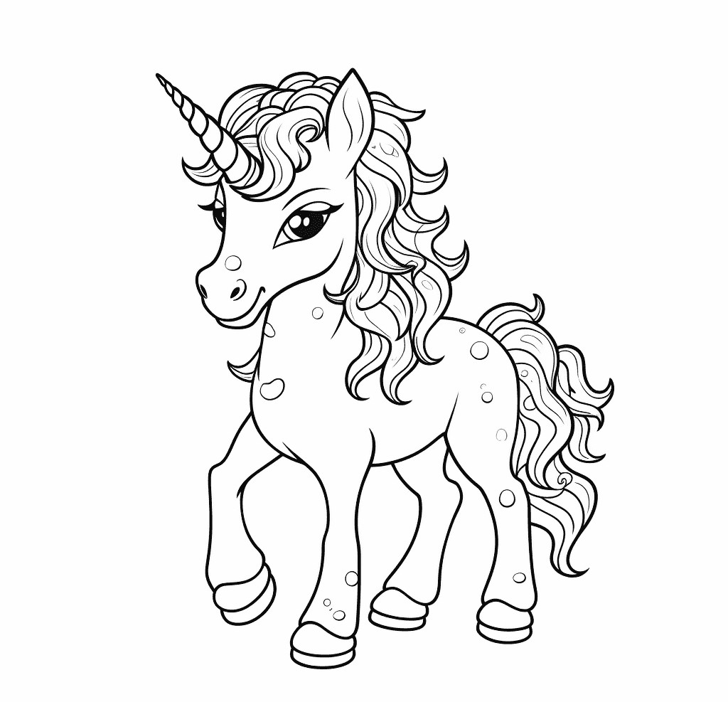 Desenho de Unicórnios para imprimir