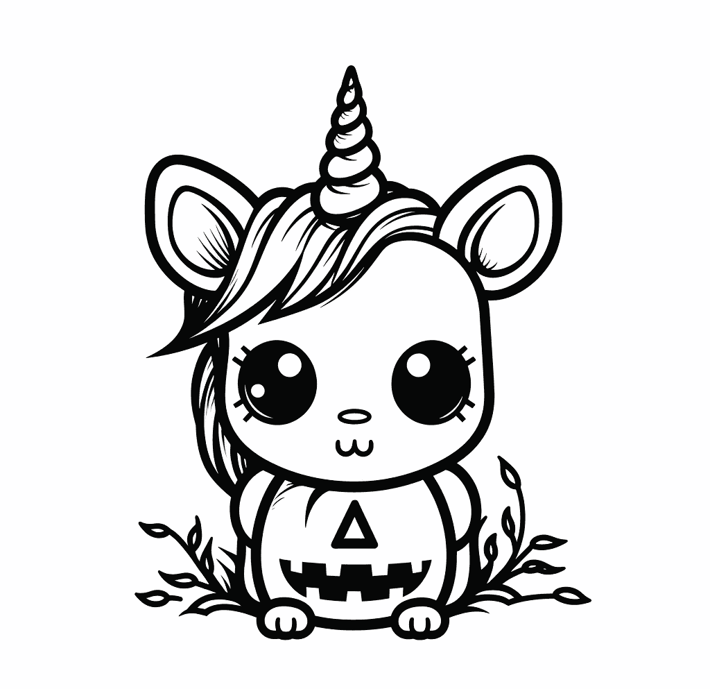 Desenho de Unicórnios para imprimir