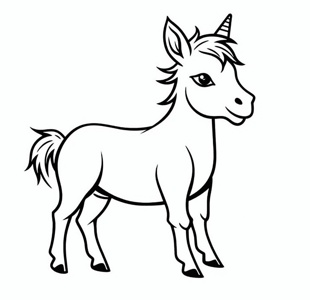 Desenho de Unicórnios para imprimir