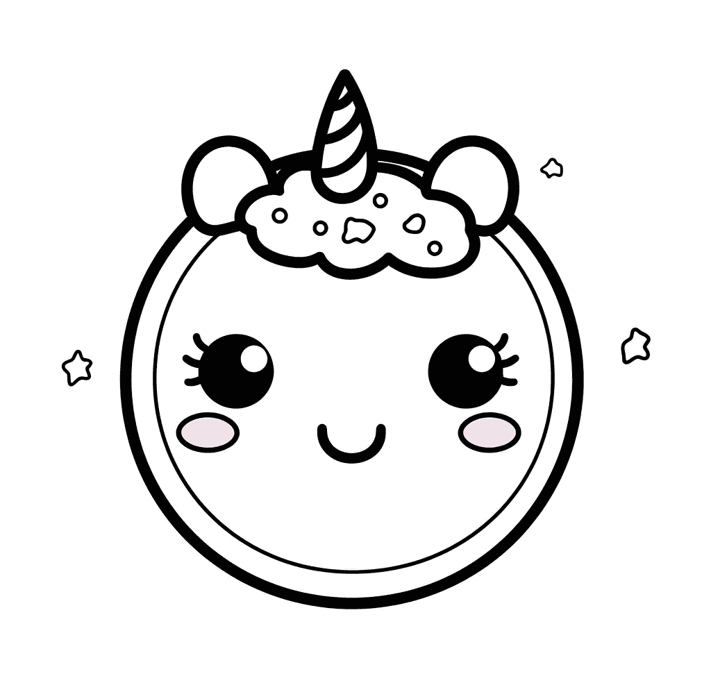 Desenho de Unicórnios para imprimir
