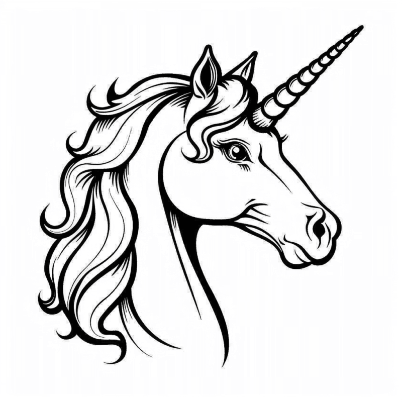 Desenho de Unicórnios para imprimir