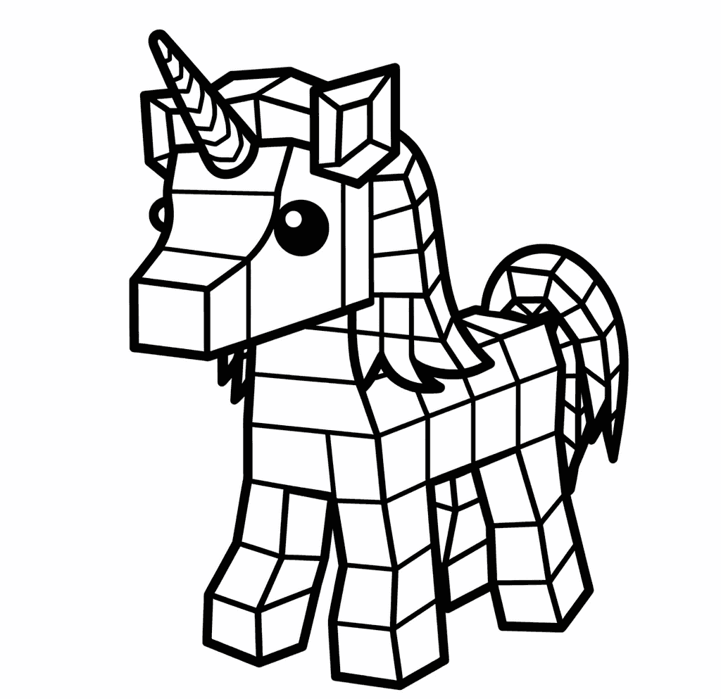 Desenho de Unicórnios para imprimir