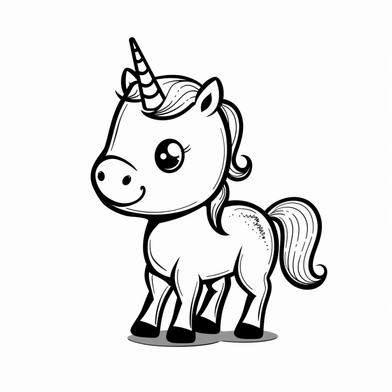 Desenho de Unicórnios para imprimir