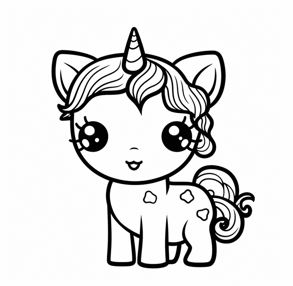 Desenho de Unicórnios para imprimir