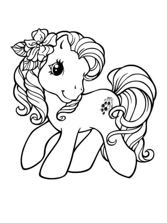 Desenho de Unicórnios para imprimir