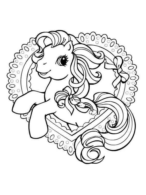 Desenho de Unicórnios para imprimir