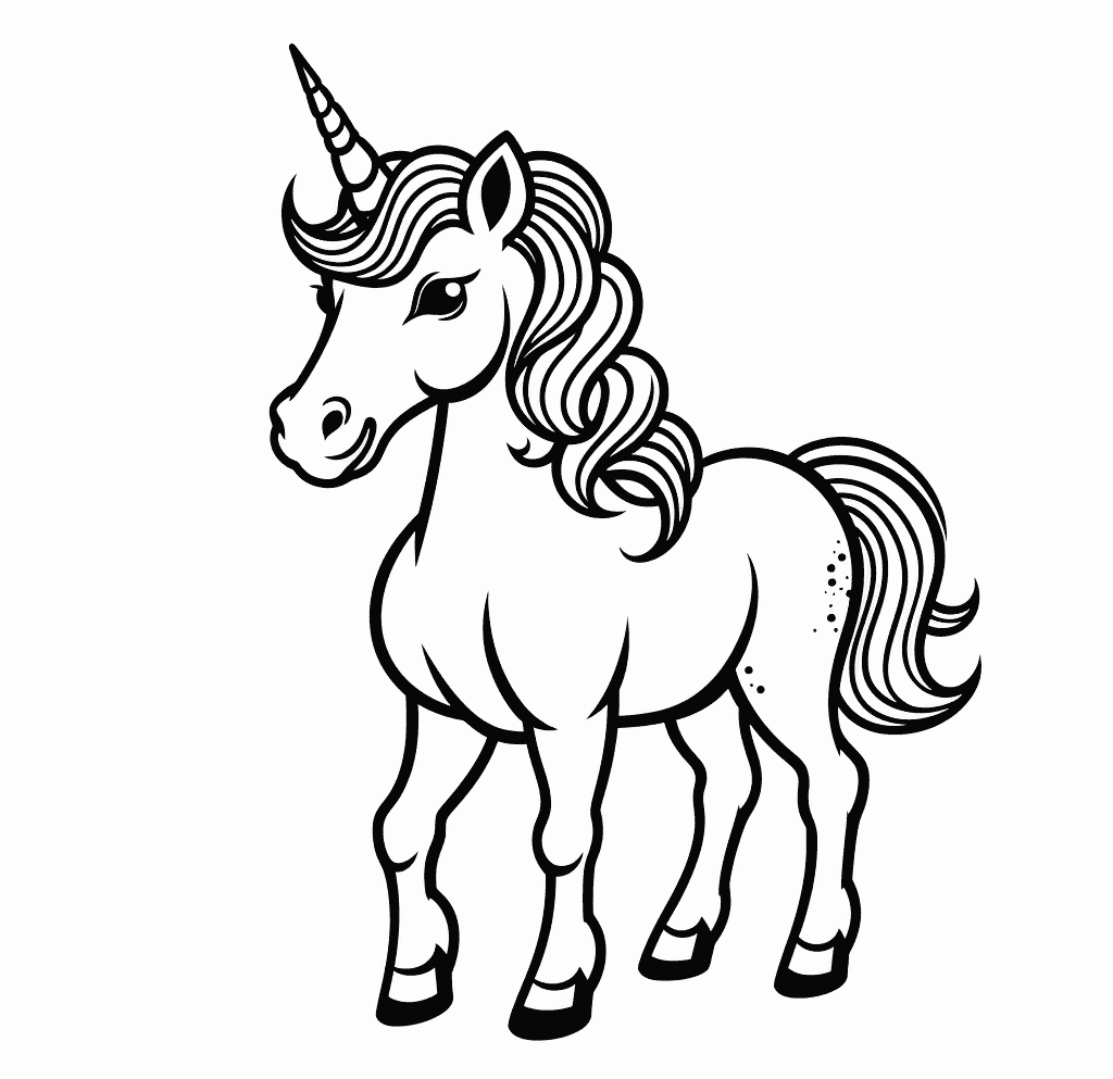 Desenho de Unicórnios para imprimir