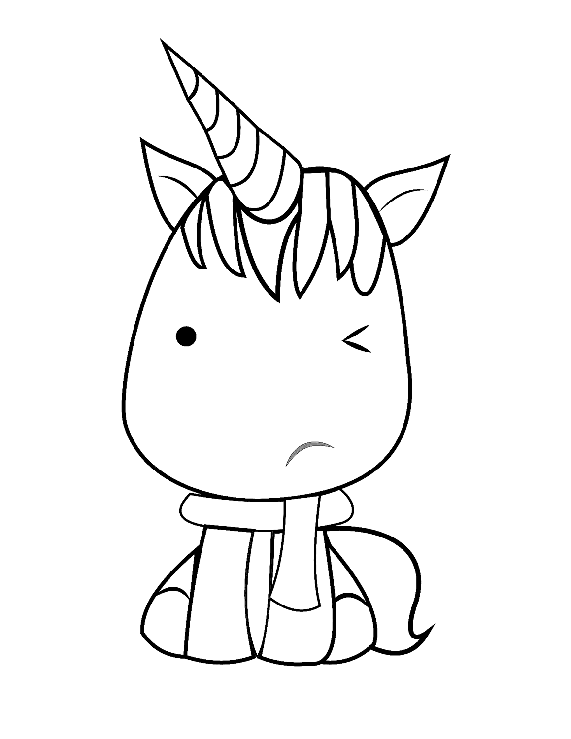 Desenho de Unicórnios para imprimir