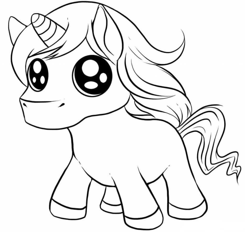 Desenho de Unicórnios para imprimir