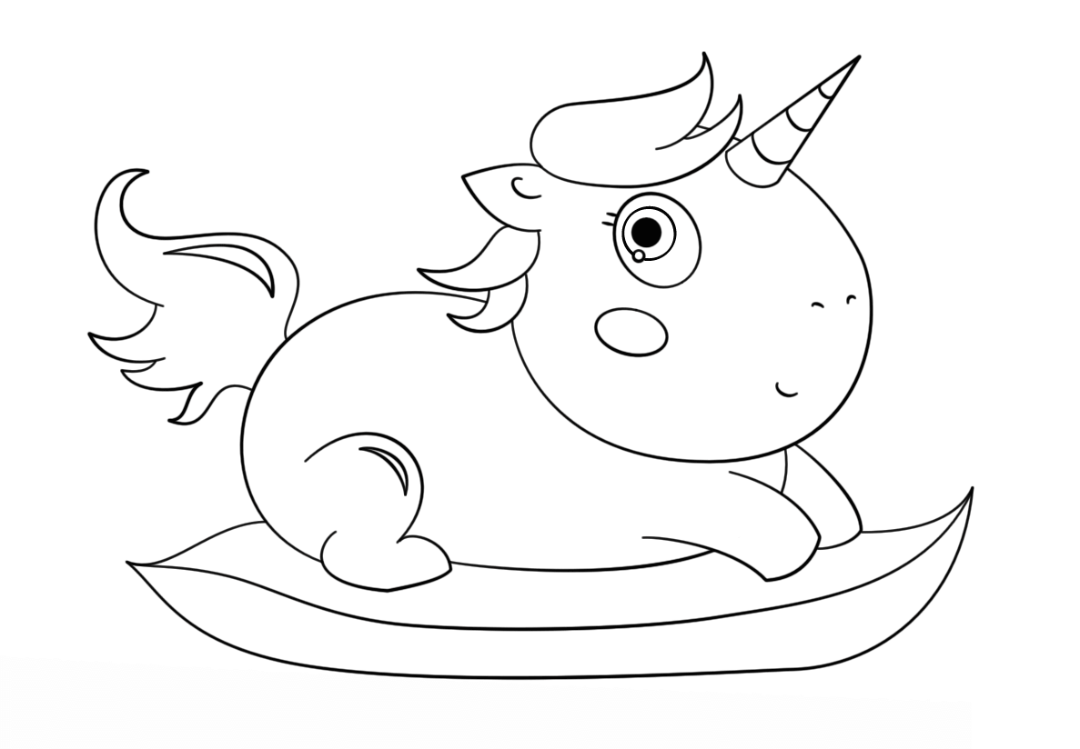 Desenho de Unicórnios para imprimir