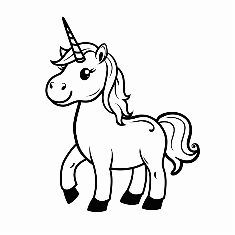 Desenho de Unicórnios para imprimir