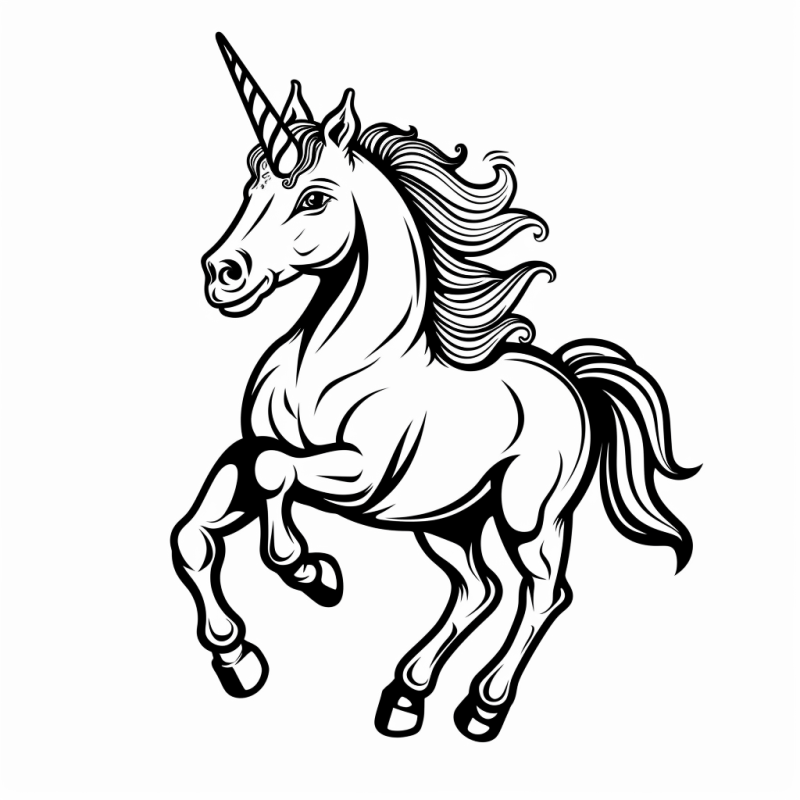 Desenho de Unicórnios para imprimir