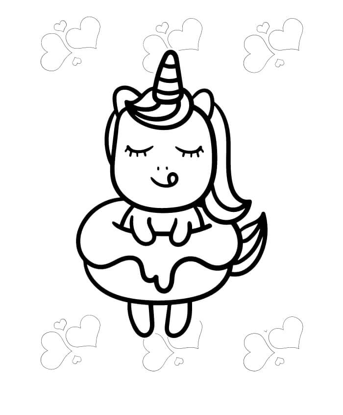 Desenho de Unicórnios para imprimir