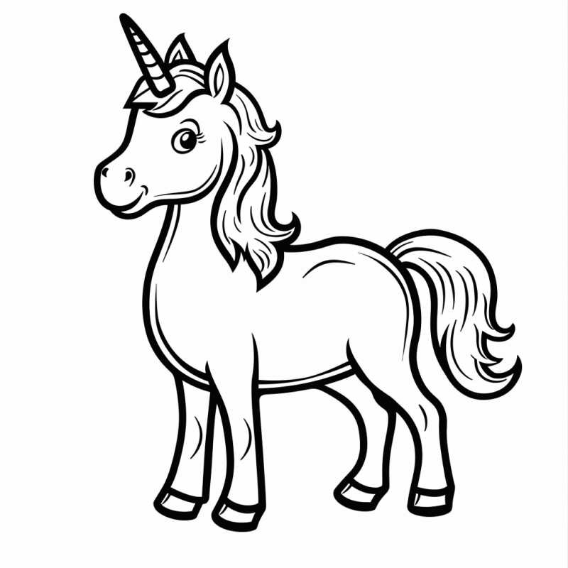 Desenho de Unicórnios para imprimir