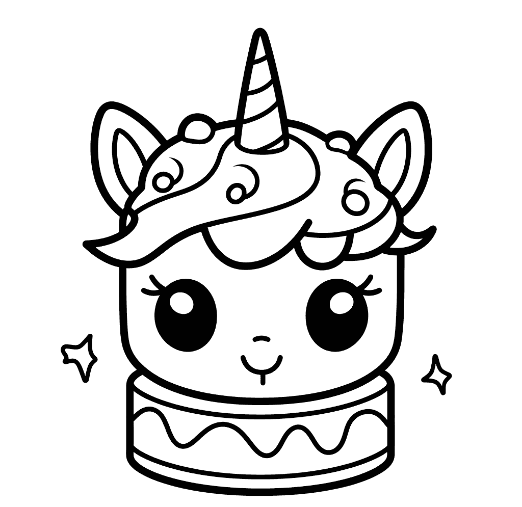Desenho de Unicórnios para imprimir