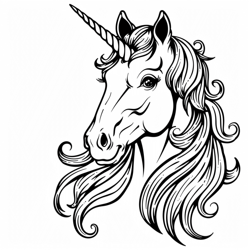 Desenho de Unicórnios para imprimir