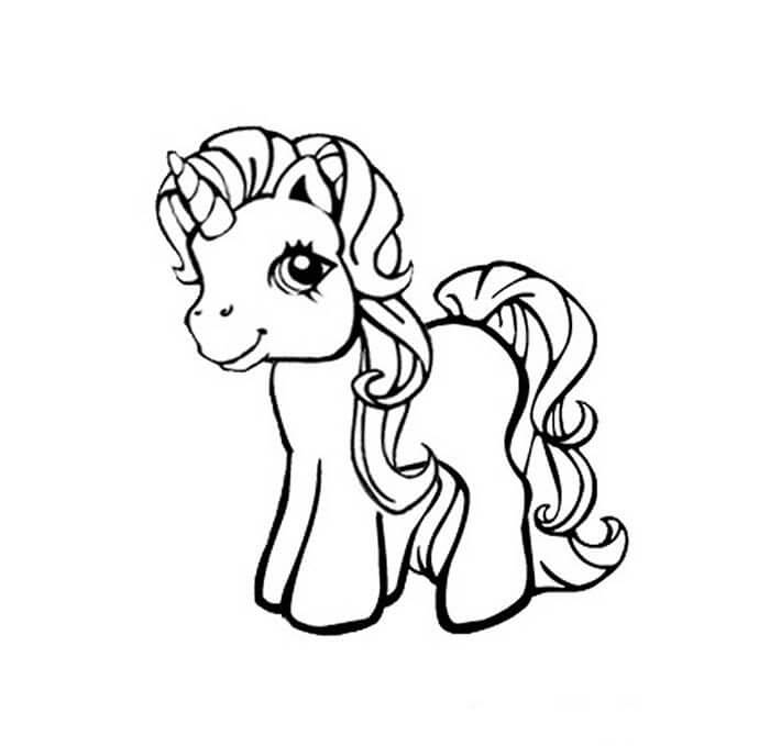 Desenho de Unicórnios para imprimir