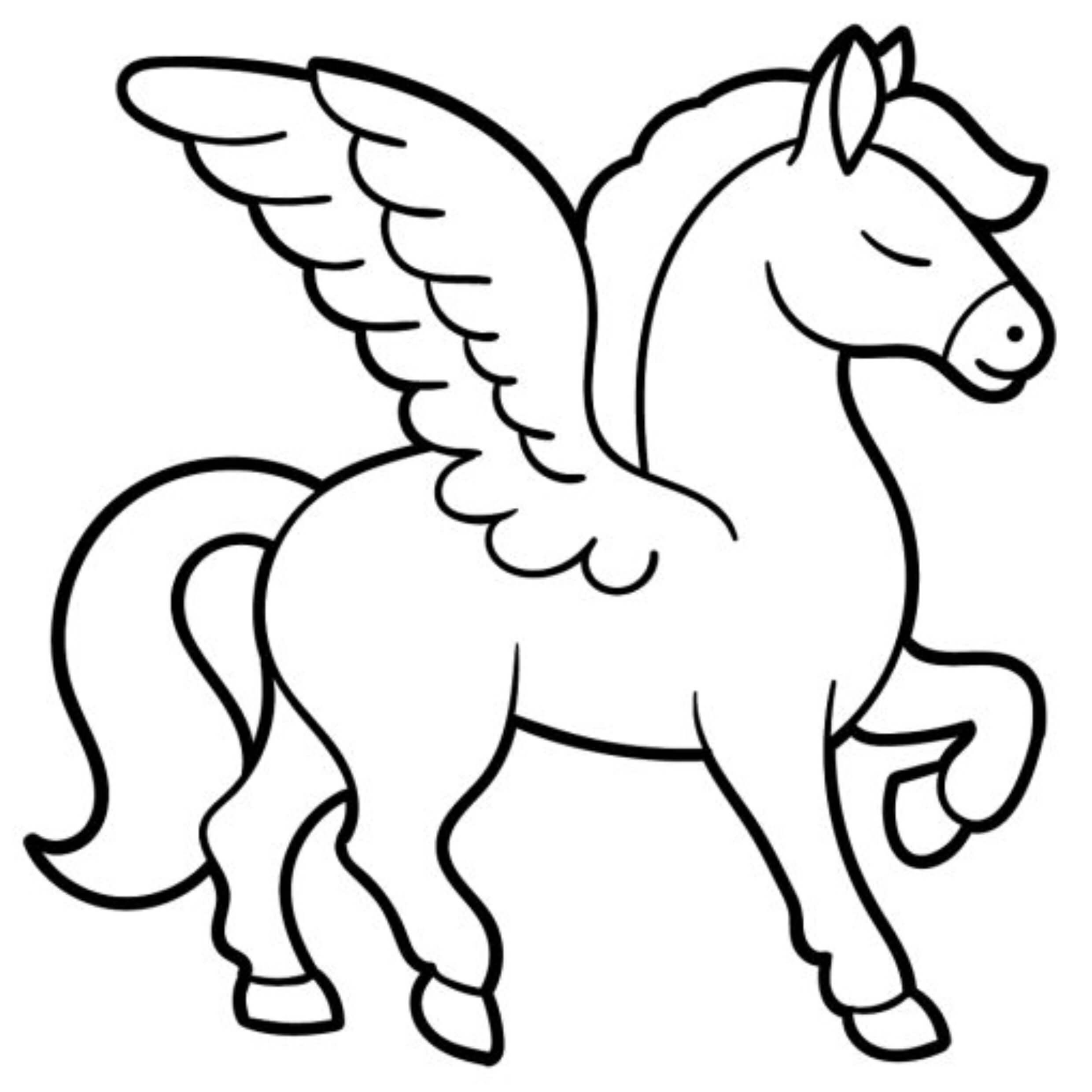 Desenho de Unicórnios para imprimir