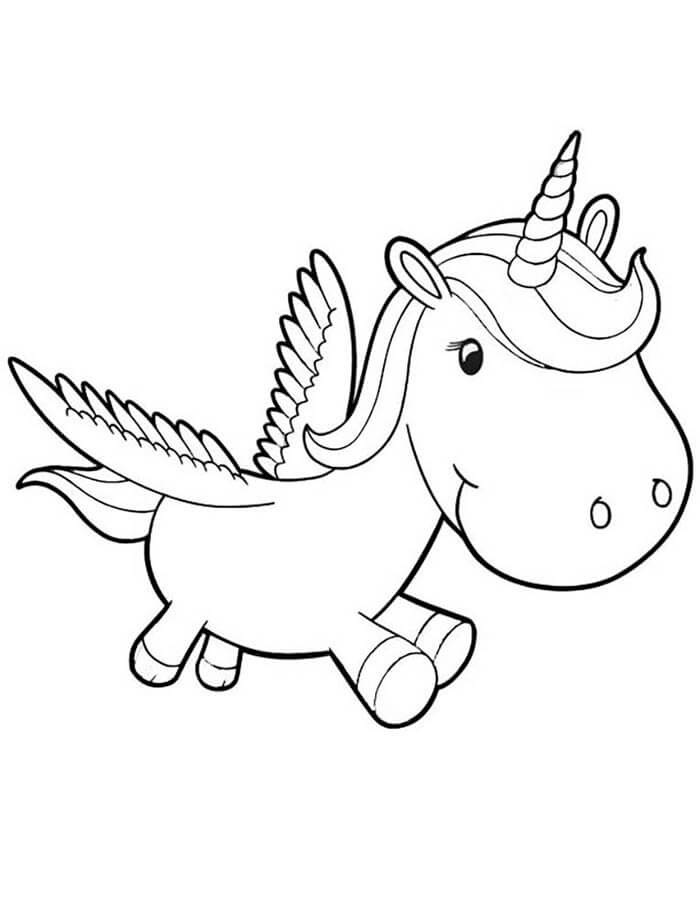 Desenho de Unicórnios para imprimir