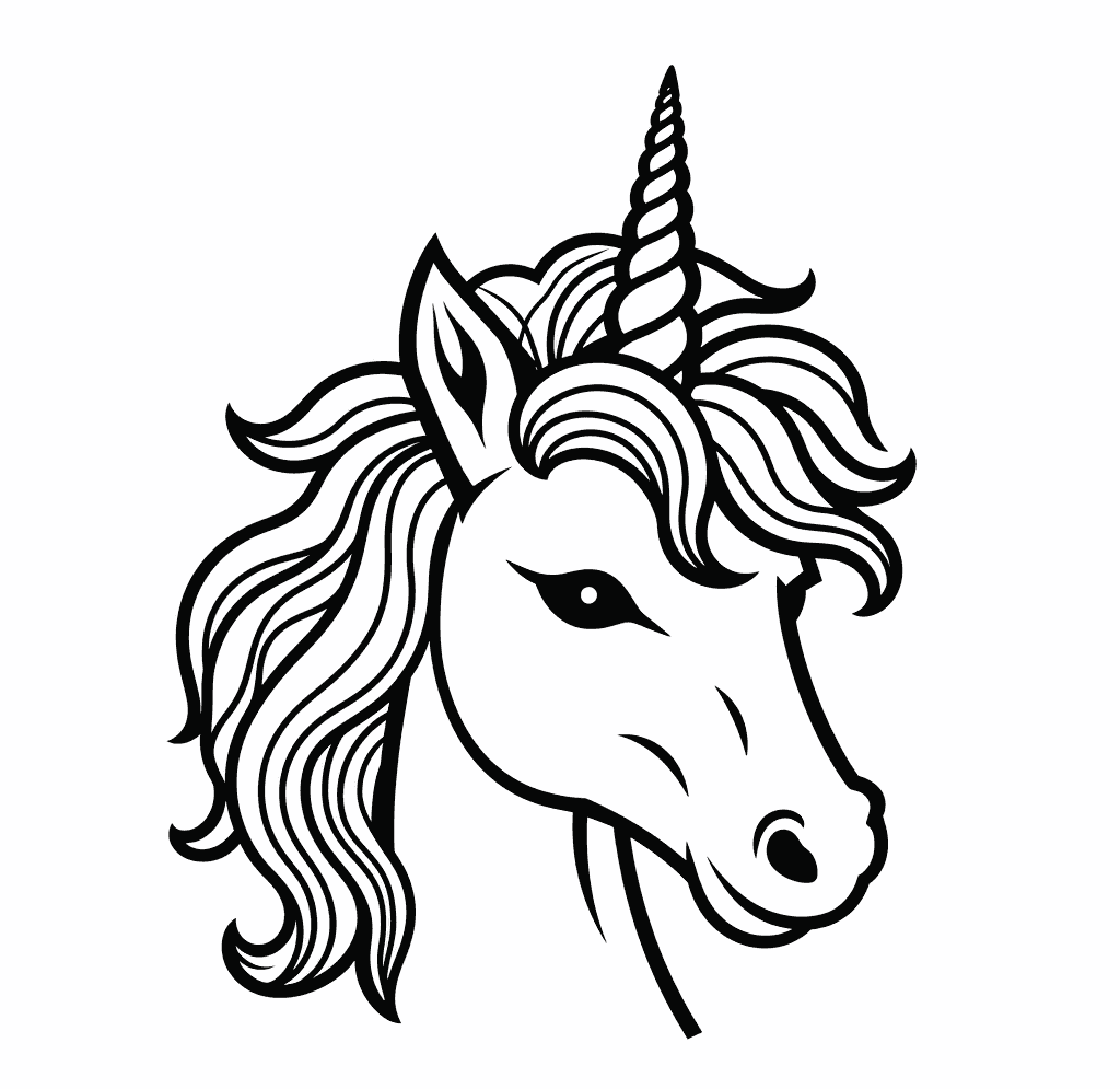Desenho de Unicórnios para imprimir